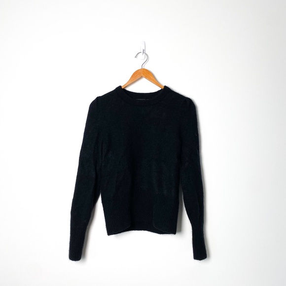 Banana Republic Alpaca Wool Black Crewneck Sweater - Picture 2 of 7